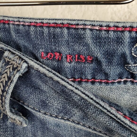 Wrangler Rock 47 WJX22BG Women's Low Rise Blue Jeans 32 x 26 - Picture 4 of 5